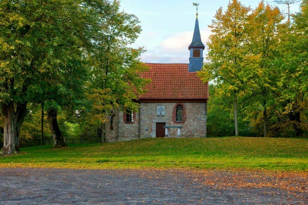 Außenansicht der Kapelle Sankt Rochus in Worbis.